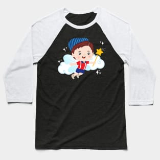 Cute Fairy Boy Baseball T-Shirt